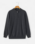 MARANO | Men’s Half-Zip Sweater – 100% Cashmere Elegance