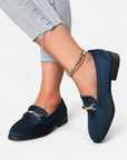 MARANO | Women’s Loafers – Chic Metallic Accent Elegance