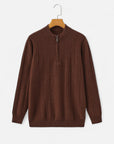 MARANO | Men’s Half-Zip Sweater – 100% Cashmere Elegance