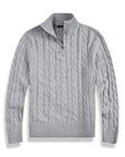MARANO | Men's Half Zip Cable Sweater - Timeless Knit