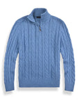 MARANO | Men's Half Zip Cable Sweater - Timeless Knit