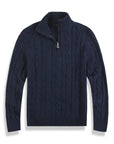 MARANO | Men's Half Zip Cable Sweater - Timeless Knit
