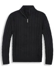 MARANO | Men's Half Zip Cable Sweater - Timeless Knit