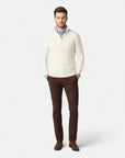 MARANO | Men’s Zipper Sweater – Classic Cable Heritage