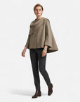 MARANO | Women’s Asymmetric Jacket – Refined Scarf Detail Elegance
