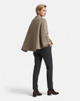 MARANO | Women’s Asymmetric Jacket – Refined Scarf Detail Elegance