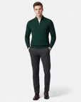 MARANO | Men’s Knit Sweater – Classic Half-Zip Sophistication