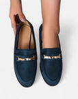 MARANO | Women’s Loafers – Chic Metallic Accent Elegance