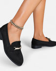 MARANO | Women’s Loafers – Chic Metallic Accent Elegance