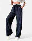 MARANO | Women’s Striped Trousers – Timeless Wide-Leg Sophistication