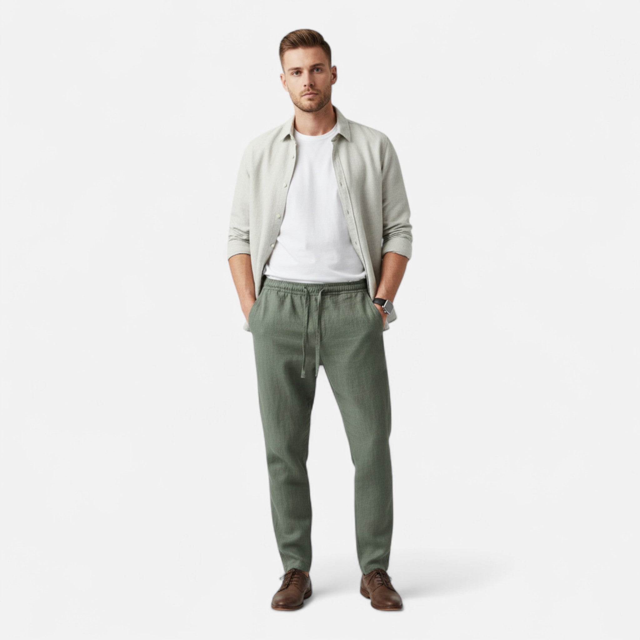 MARANO | Men’s Linen Trousers – Riviera Summer Elegance