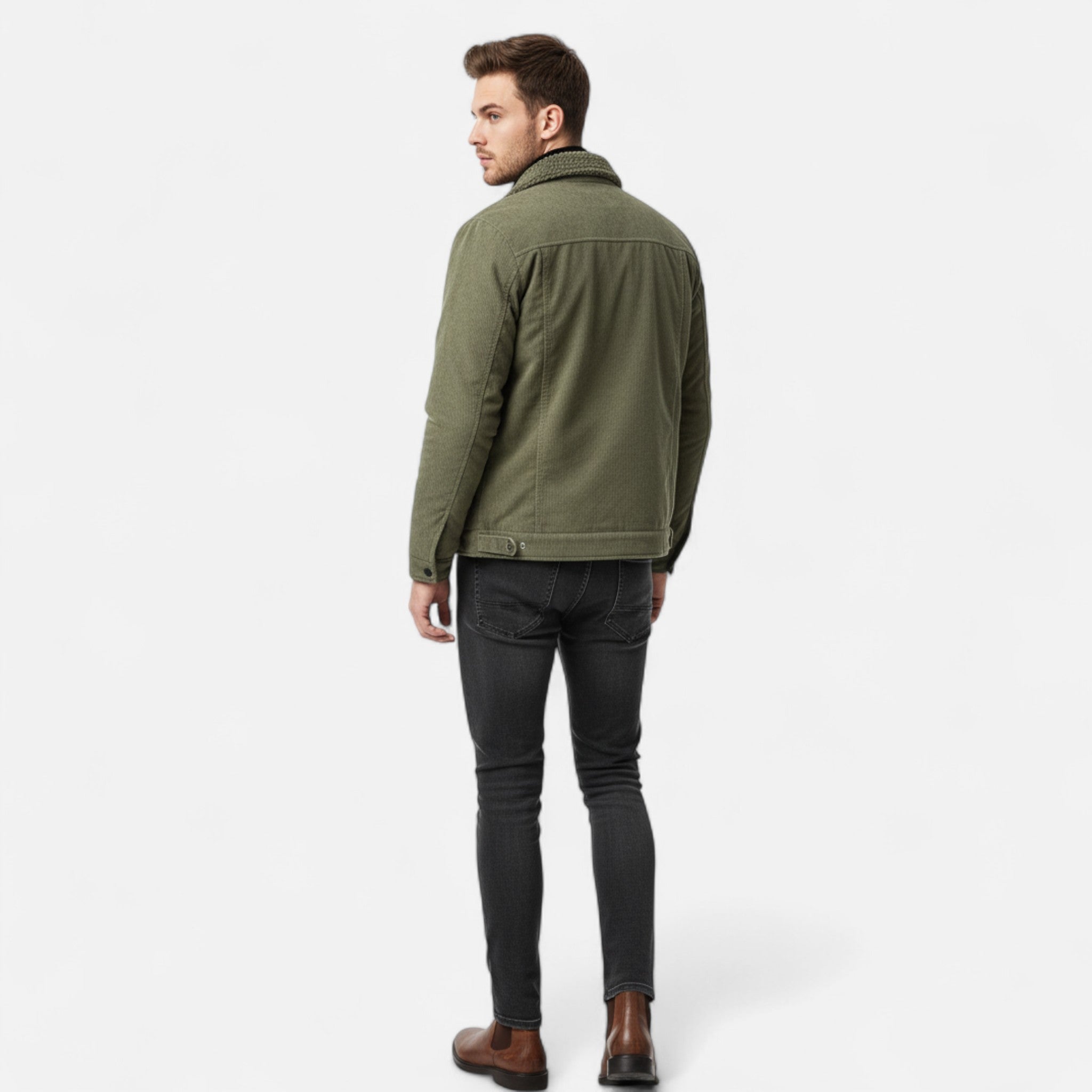 MARANO | Men’s Vintage Jacket – Classic Button-Front Elegance