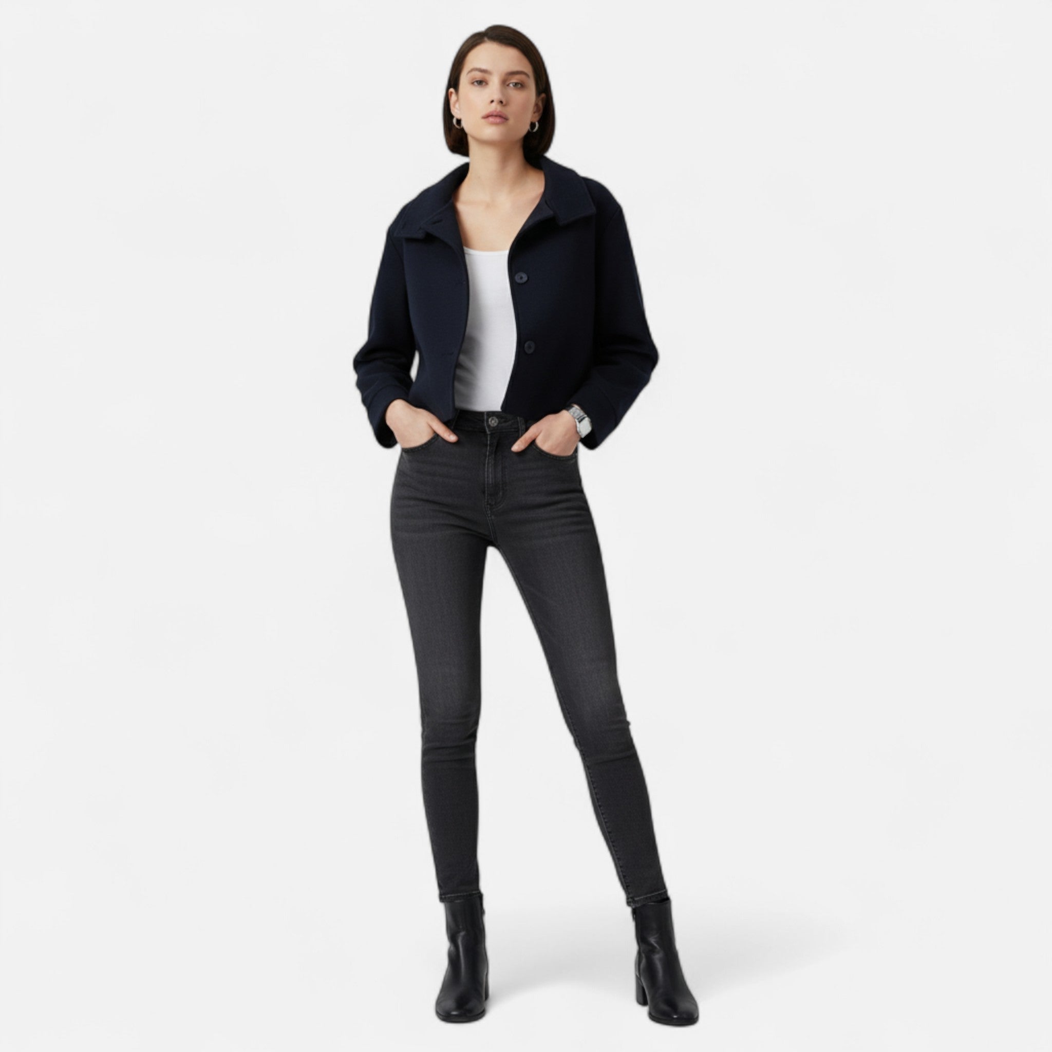 MARANO | Women’s Vintage-Inspired Jacket – Timeless Single Breasted