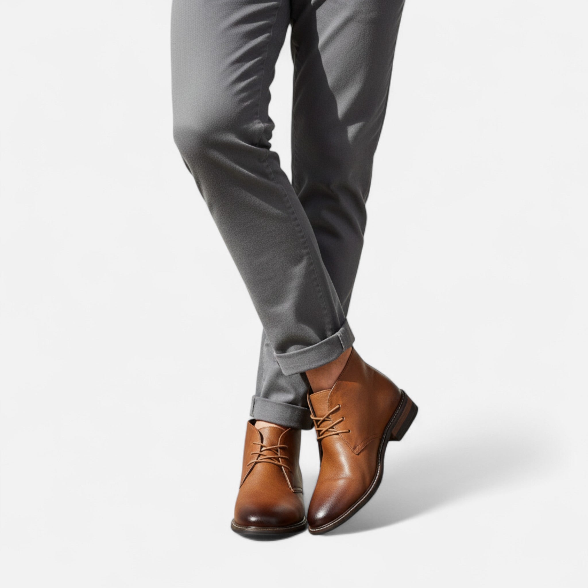 MARANO | Men’s Lace-Up Ankle Boots – Timeless Casual Refinement