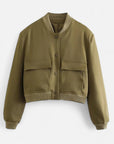 MARANO | Women’s Bomber Jacket – Timeless Minimalist Elegance