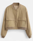 MARANO | Women’s Bomber Jacket – Timeless Minimalist Elegance