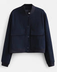 MARANO | Women’s Bomber Jacket – Timeless Minimalist Elegance