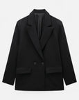 MARANO | Women’s Double-Breasted Blazer – Vintage Notched Elegance