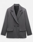 MARANO | Women’s Double-Breasted Blazer – Vintage Notched Elegance