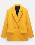 MARANO | Women’s Double-Breasted Blazer – Vintage Notched Elegance